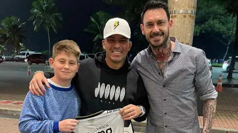 Pinilla visitó a Medel en Río de Janeiro.