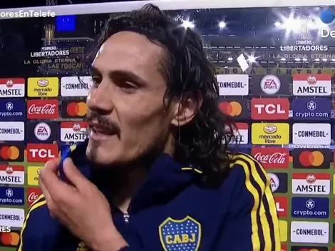 Cavani encara a periodista por decirle que se perdió goles