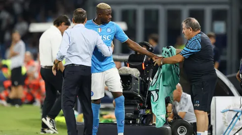 Rudi García felicita a Victor Osimhen en el duelo ante Udinese. ¿Seguirá la relación tensa con el goleador?