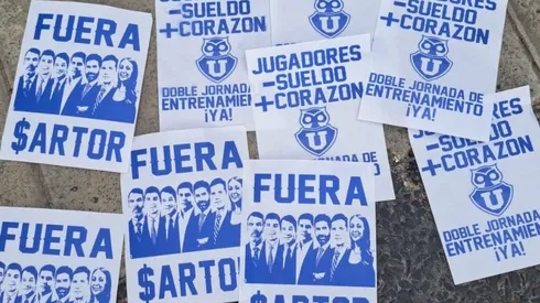 Los mensajes que fueron repartidos en el CDA.