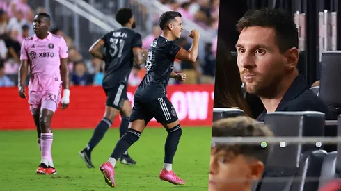 Messi vio desde la tribuna la derrota del Inter Miami.