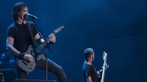 RIO DE JANEIRO, BRAZIL - SEPTEMBER 19: Jean-Michel Labadie and Joe Duplantier from Gojira perform at 2015 Rock in Rio on September 19, 2015 in Rio de Janeiro, Brazil. (Photo by Raphael Dias/Getty Images)