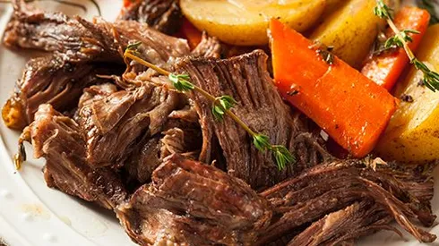 Clásica receta de carne mechada paso a paso.