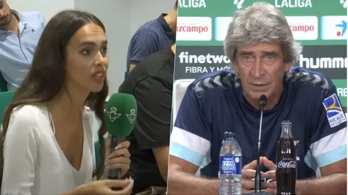 Manuel Pellegrini se mostró desafiante ante la pregunta de una periodista española
