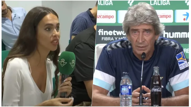 Manuel Pellegrini se mostró desafiante ante la pregunta de una periodista española