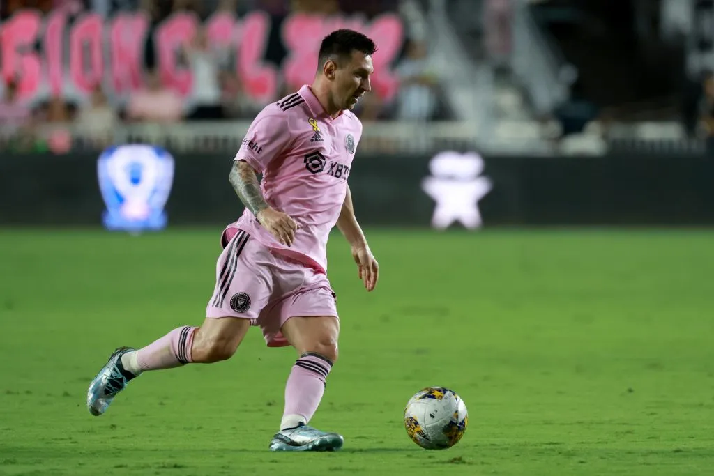 Lionel Messi salió lesionado hace una semana ante Toronto. | Foto: Getty Images.