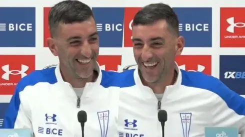 Nicolás Peranic sufrió con la visita de Alfonso Parot a la sala de conferencias mientras atendía a los medios.