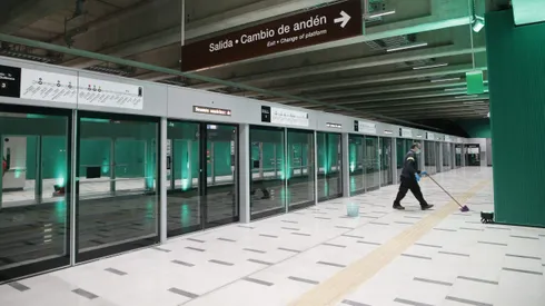 Problemas en L3 del Metro de Santiago.