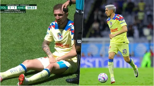 Diego Valdés hizo gol y salió lesionado en último partido del América.
