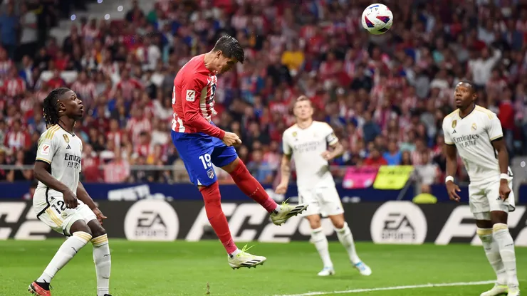 Álvaro Morata se puso con dos goles de cabeza en el triunfo del Atlético Madrid.