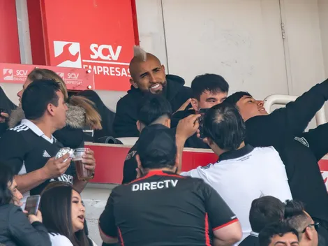 Vidal llega al Monumental: se perdió los goles