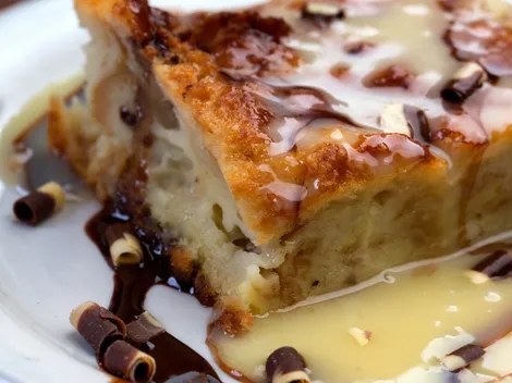 Receta de colegial o budín de pan