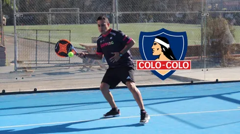 Fabián Orellana jugó un torneo amistoso de pádel en el Chile Open 2023.