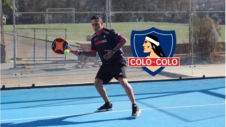 Fabián Orellana jugó un torneo amistoso de pádel en el Chile Open 2023.