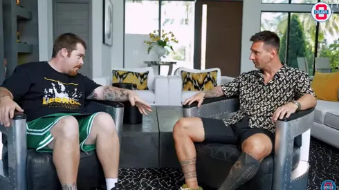 Messi en la entrevista que le concedió a Migue Granados