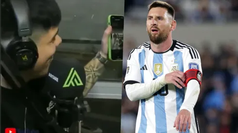 Tomás Messi, sobrino de Lionel, exhibió la foto de perfil de WhatsApp de su tío.