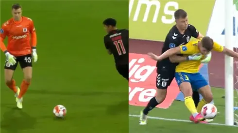 Bradley Peacock-Farrell dejó una acción increíble en Dinamarca.