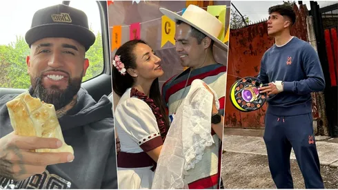 Arturo Vidal, Damián Pizarro hasta Leslie Vásquez celebran el 18 de septiembre.