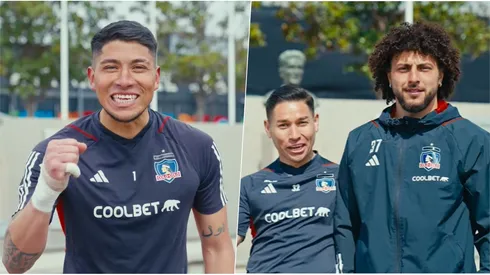 Brayan Cortés, Óscar Opazo y Maxi Falcón abriendo la ronda de payas en Colo Colo.