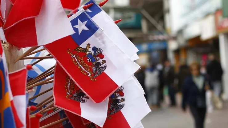 Bandera de Chile.
