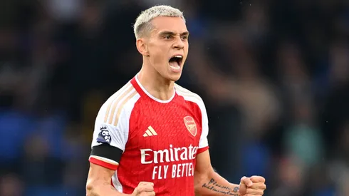 Leandro Trossard anotó el único tanto del triunfo del Arsenal ante el Everton.