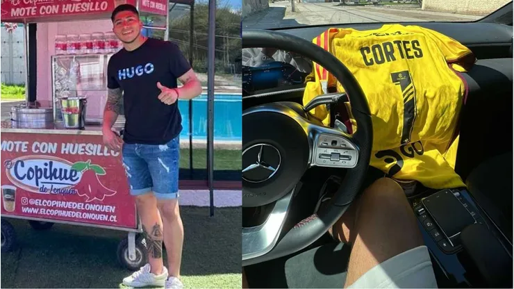 Brayan Cortés disfrutará mote con huesillo y también le hizo un obsequio a un ex compañero.