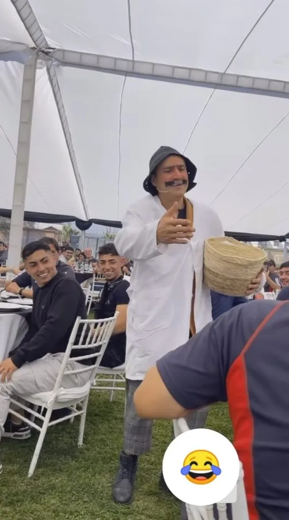 Ruperto en pleno show en el Monumental. (Captura Instagram).