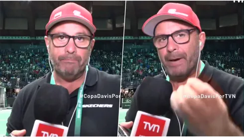 La furia de Keno Salinas con la bandita italiana en Copa Davis.