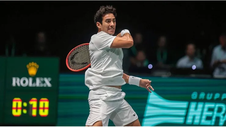 Cristian Garín cayó en tres sets ante Matteo Arnaldi, abriendo la serie de Copa Davis.