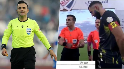 Piero Maza dirigió el partido de Al Ittihad de Karim Benzema en Arabia Saudita.