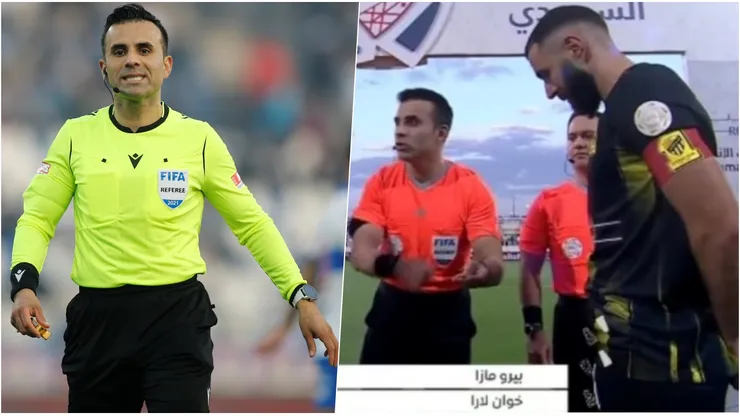 Piero Maza dirigió el partido de Al Ittihad de Karim Benzema en Arabia Saudita.