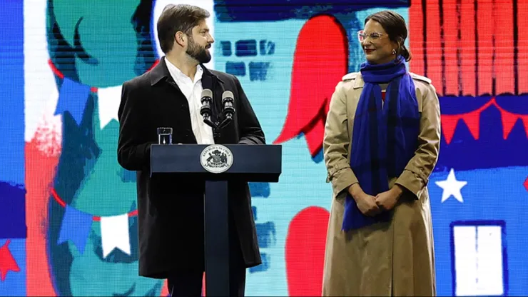 El Presidente Gabriel Boric y la alcaldesa de Santiago, Iraci Hassler, inauguran las fondas 2023 en el Parque OHiggins.