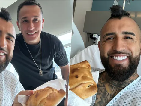 Orellana lleva el 18 a Vidal: llega con empanadas al hospital