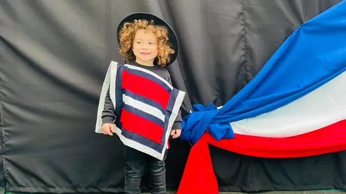 El hijo de Falcón se lució en la previa de Fiestas Patrias