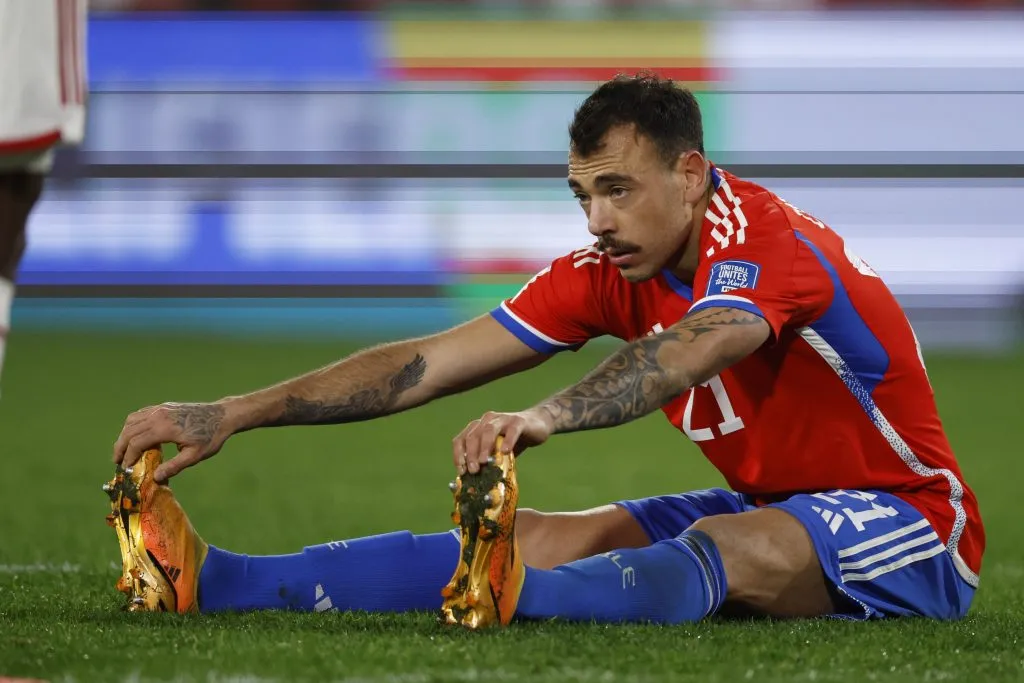 Matías Catalán terminó dolorido el duelo entre Chile y Colombia. No pudo jugar los 90′. (Andrés Piña/Photosport).