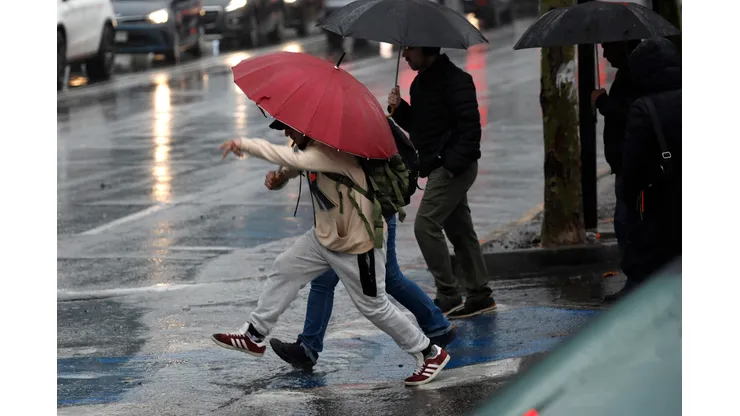 Lluvia en Santiago