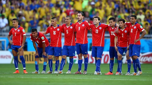 Chile ante Brasil el 2014, su último partido en un Mundial.