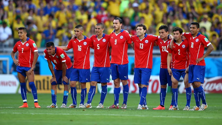 Chile ante Brasil el 2014, su último partido en un Mundial.