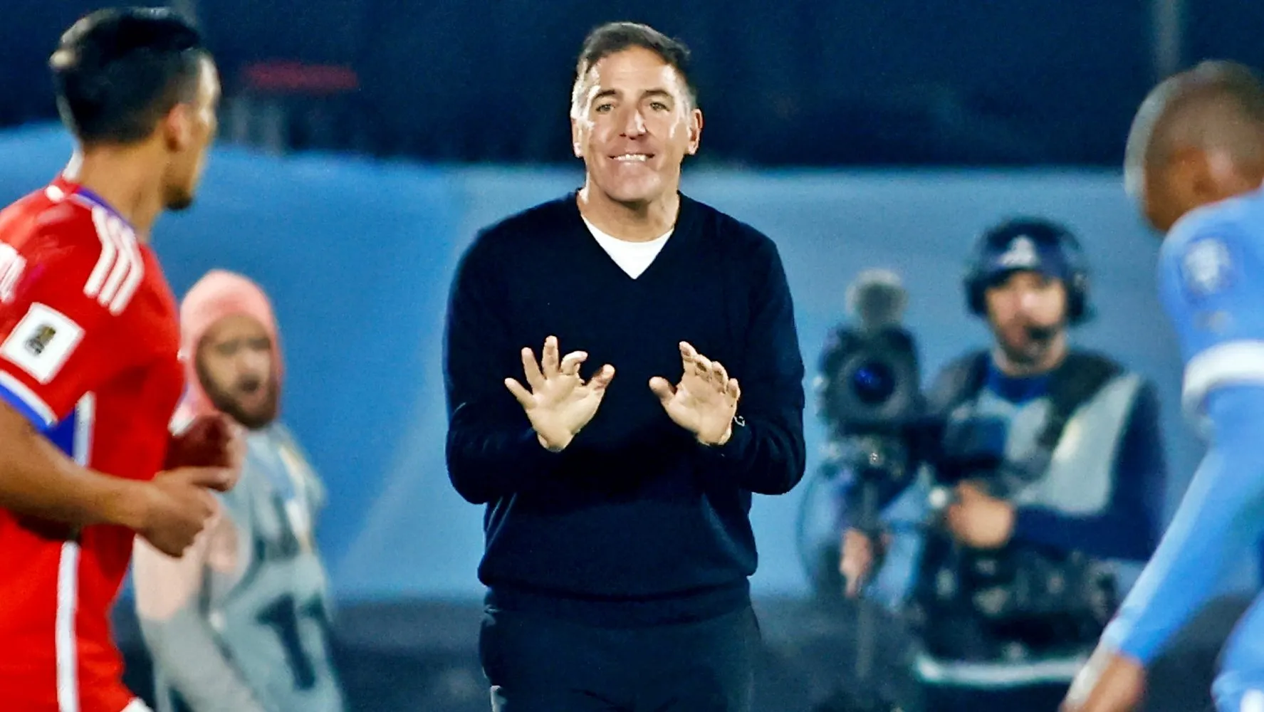Eduardo Berizzo ha tenido números discretísimos al mando de la selección chilena. | Foto: Getty Images.