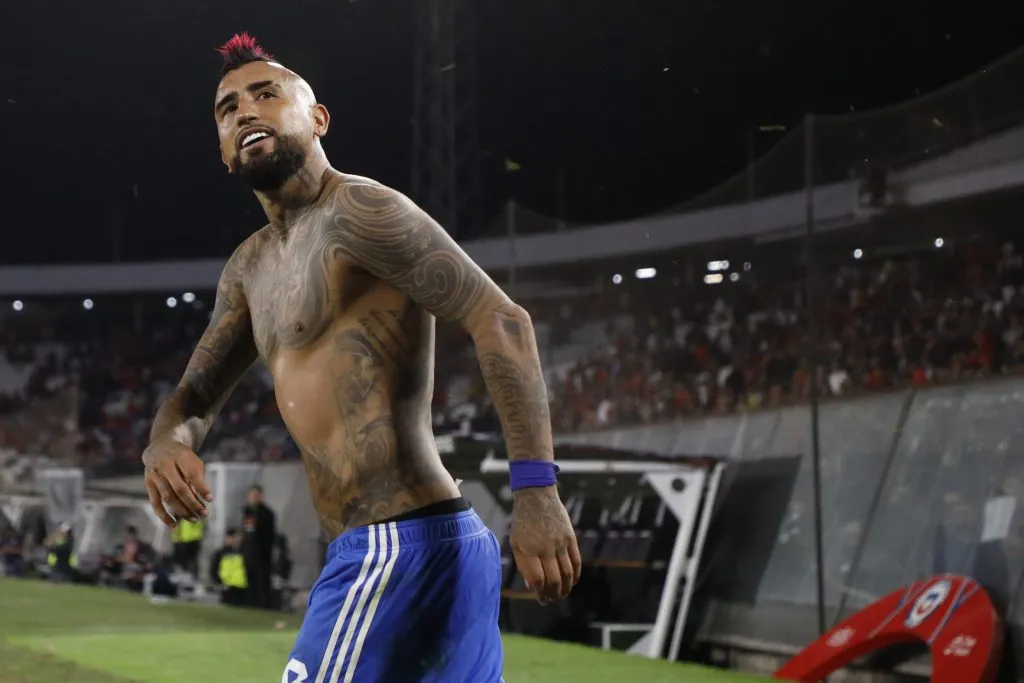 Arturo Vidal quiere un Monumental lleno para los partidos de la selección chilena. | Foto: Getty Images.