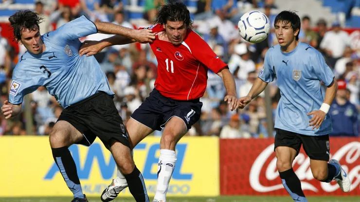 Marcelo Salas anotó dos goles en esta tarde en Montevideo.