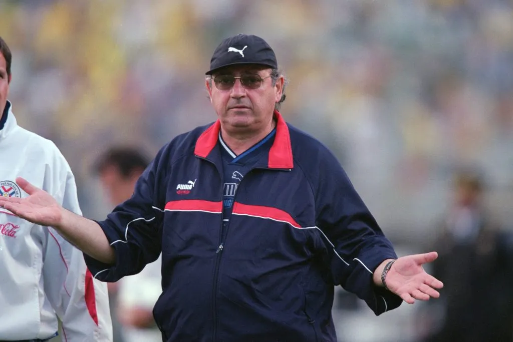 Sergio Markarián en su época de DT de Paraguay. (Ben Radford /Allsport).