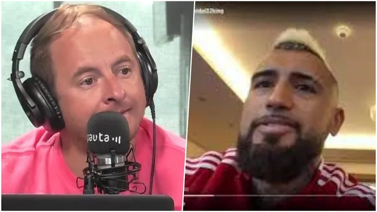Coke Hevia y Arturo Vidal