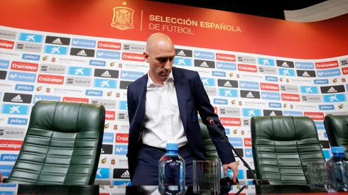 Luis Rubiales, suspendido presidente de la Federación de España.
