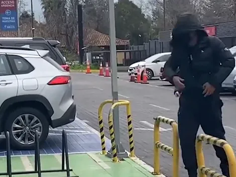 Damián Pizarro llega de incógnito a su operación