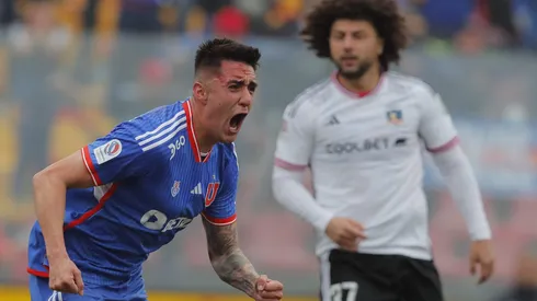 Ignacio Tapia festejó así su gol en el Superclásico, el primero que marca en la U.