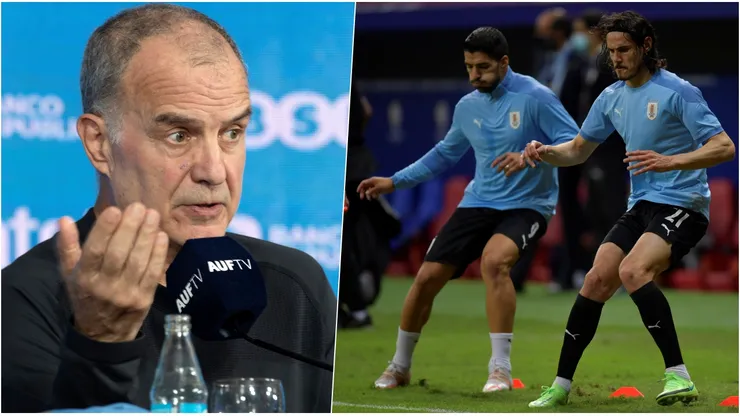 El rosarino vuelve "locos" a los periodistas uruguayos en conferencia de prensa.
