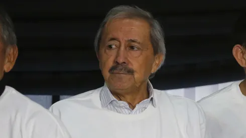 Santiago 3 junio 2023 Ceremonia conmemorativa de los 50 años de la final de Colo-Colo en Copa Libertadores 1973. A la cita acudirá parte del plantel que protagonizó aquella campaña, además de los presidentes y directorios de Blanco y Negro y Club Social y Deportivo, el gerente deportivo Daniel Morón, jugadores del plantel de honor, socios y periodistas de la época. Juan Eduardo Lopez/Photosport