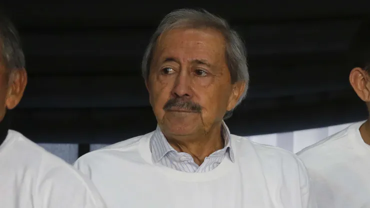 Santiago 3 junio 2023 Ceremonia conmemorativa de los 50 años de la final de Colo-Colo en Copa Libertadores 1973. A la cita acudirá parte del plantel que protagonizó aquella campaña, además de los presidentes y directorios de Blanco y Negro y Club Social y Deportivo, el gerente deportivo Daniel Morón, jugadores del plantel de honor, socios y periodistas de la época. Juan Eduardo Lopez/Photosport