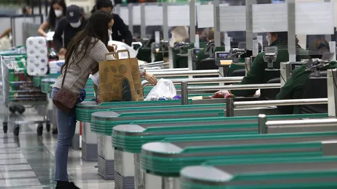 Compras en el supermercado.